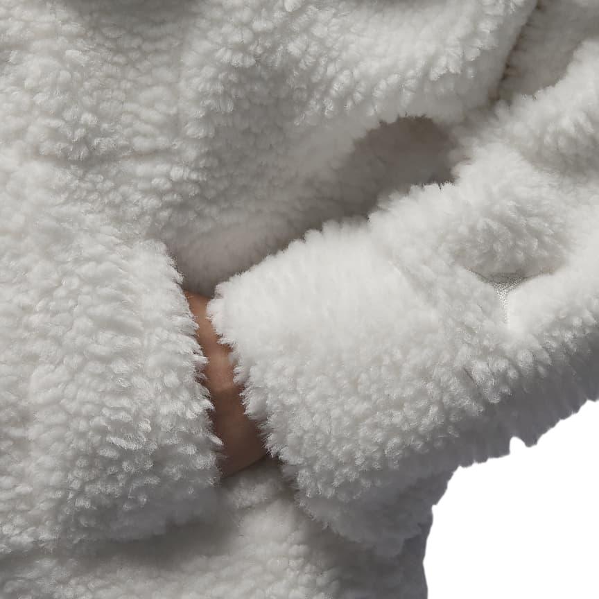 Jordan Solid Color Stand Collar Casual Jacket Women Jacket White FD7169-133