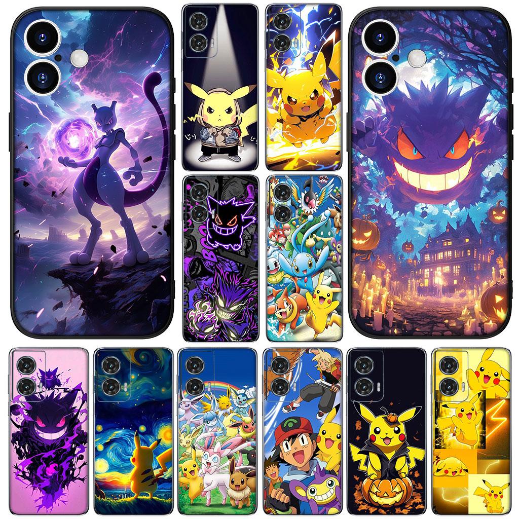 Cover Gengar P-Pikachus P-Pokemons GO for Motorola Moto Edge 50 One 30 Fusion 40 neo Ultra Pro 20 Lite G50 G85 G84 E15 E14 Case