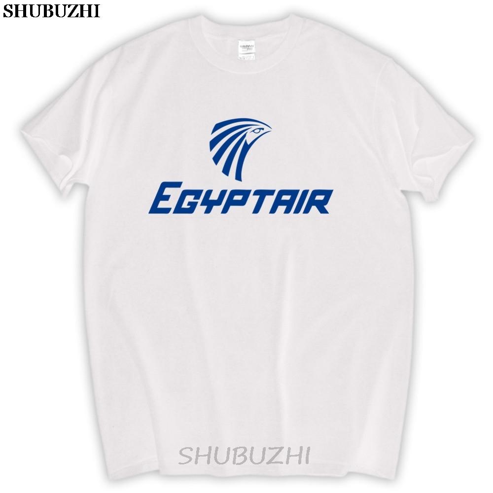 

мужской забавный подарок Новый Egyptair Египет Мужской S M L XL 2XL Короткий рукав Белая футболка Напечатанный на заказ Повседневная О-образный вырез Топ Футболка S