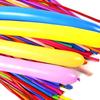 Assorted Color Long Balloon 50/100/200PCS Latex Strip Balloon with 1PC Random Color Inflater Birthday Wedding Party Supplies ZYF