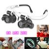 8 15 23X Magnifying Glass Jeweler Watchmaker Repair Tool Kit With LED Light Telescopic Magnifier Glasses Reading Loupes Eyewear