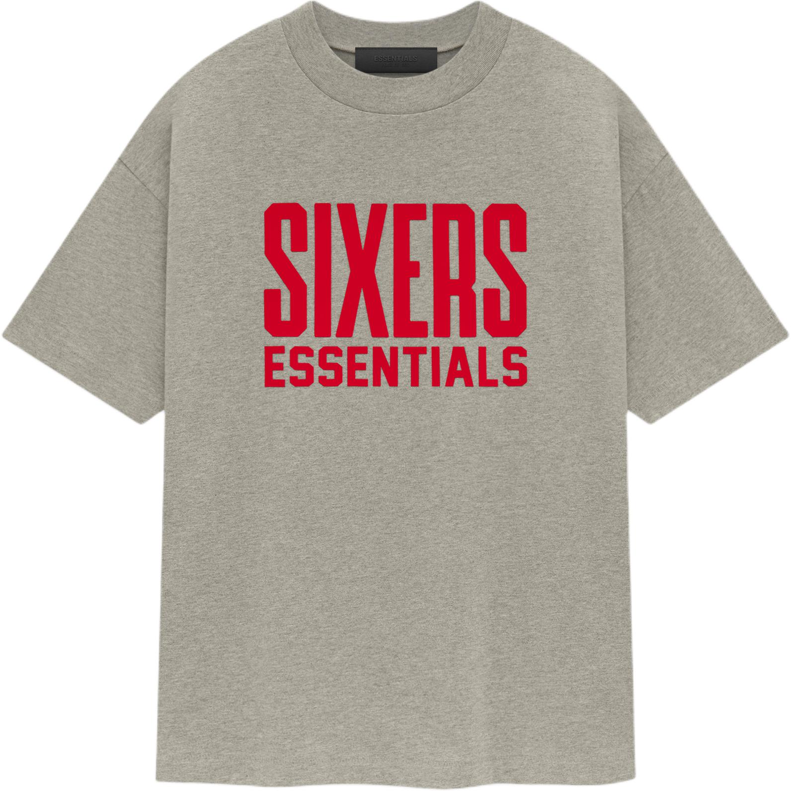 

Fear of God Футболка Essentials Sixers, теплые топы унисекс, серые, 125AL244400F L