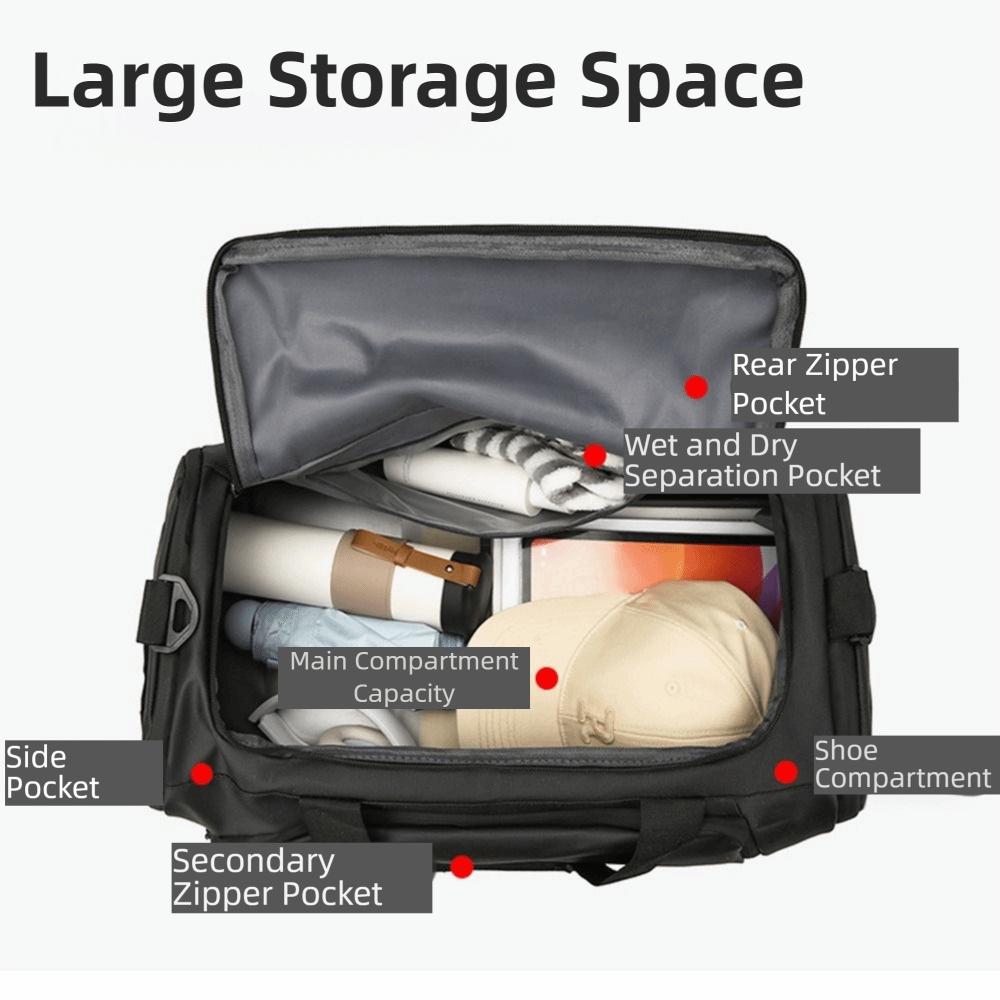 Casual Travel Duffel Bag Large Capacity Gym Shoulder Bag Sports Fitness Bag  Business Trips