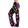 Womens Pajama Pants Sleepwear Casual Drawstring Elastic Waist Pants Comfy Straight Yoga Loose Trousers