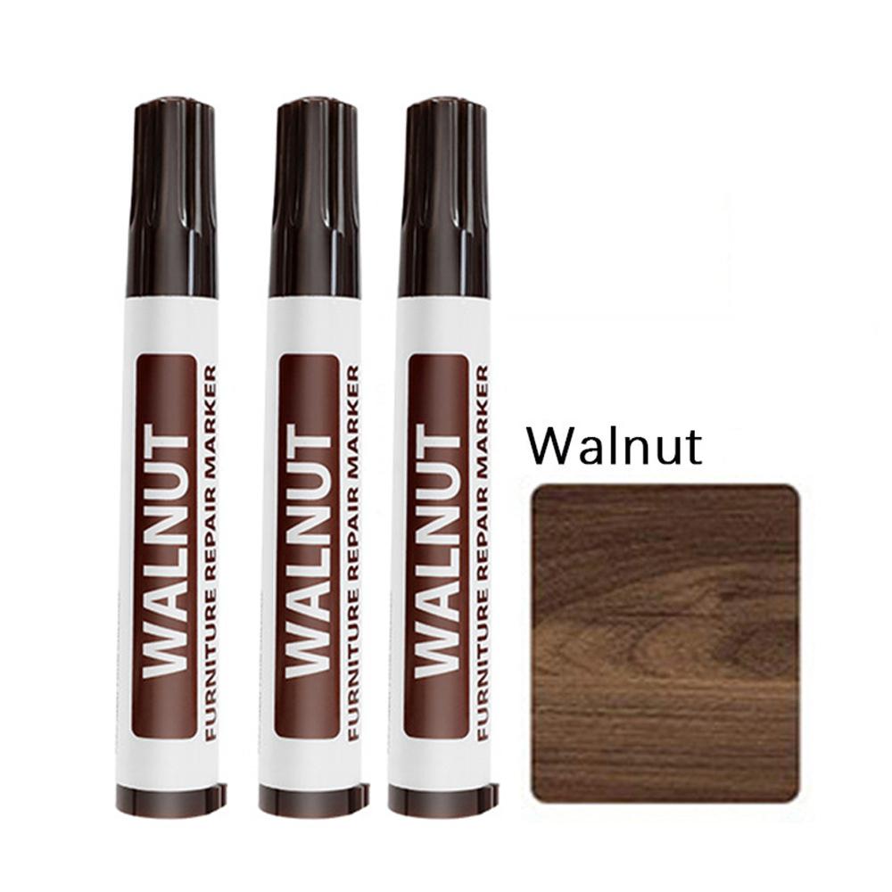 3Pc Furniture Touch-up Marker Waterproof Permanent Markers Pen for Restore Repair Andy Wood Surface