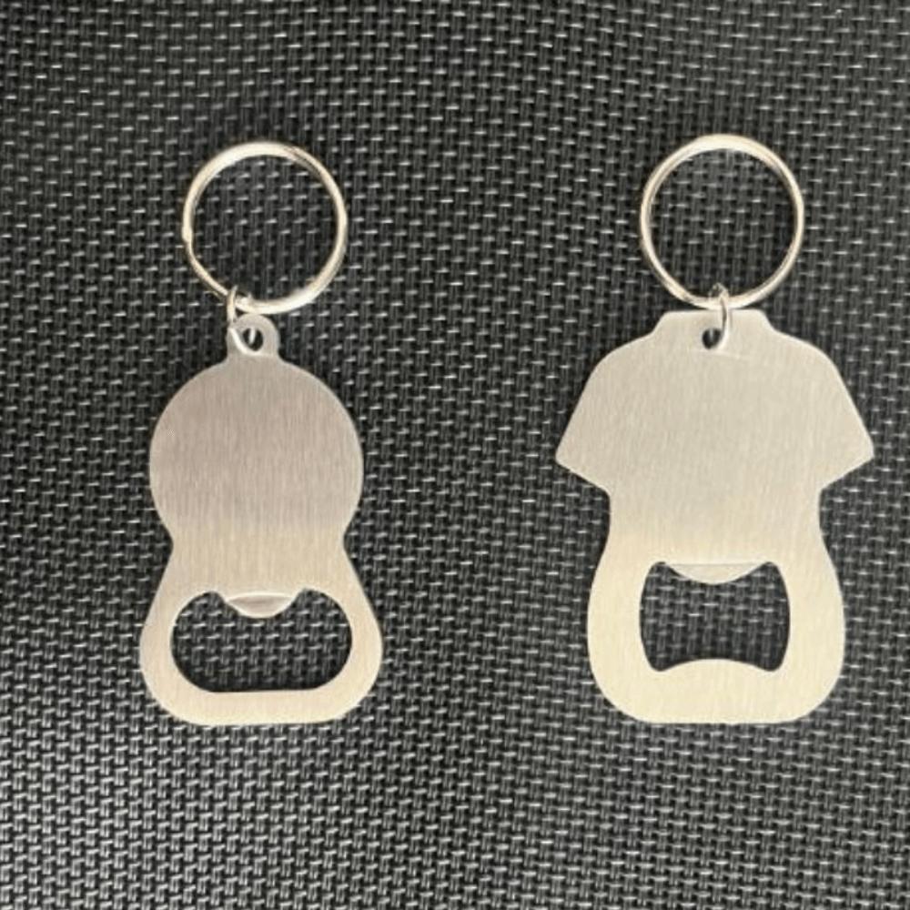 Stainless Steel Bottle Opener Keychain Simple Portable Bottle Opener Beer Bottle Opener  Camping