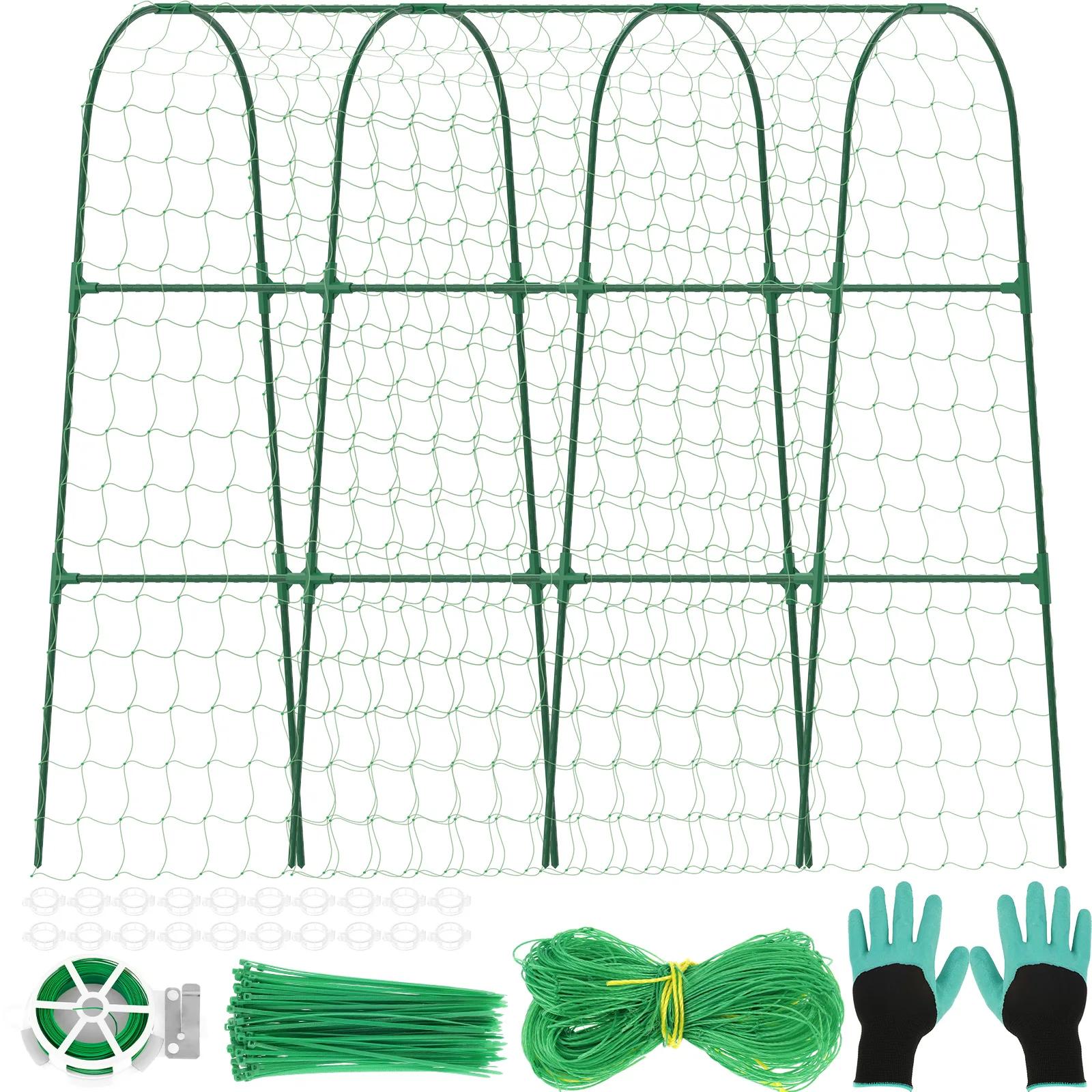 

Vegetable Plant Climbing Frame Raised Bed U Shape Vine Cucumber Support Stakes Tomatoes Grapes Growth Trellis Sturdy