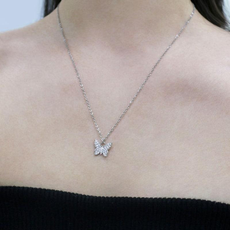 KINDABABY cubic butterfly necklace / ring
