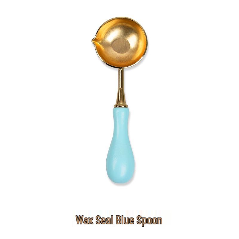 Complete Wax Seal Set with Accessories: Wax Beads, Wax Seal Spoon, Furnace, and Stamp Head