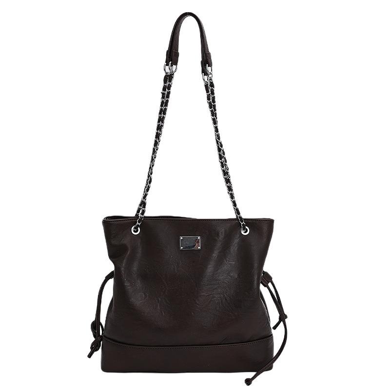 Retro Tragetasche, Damentasche, Pendlertasche mit großem Fassungsvermögen, neue Umhängetasche, einfache und modische Unterarm-Schultertasche.