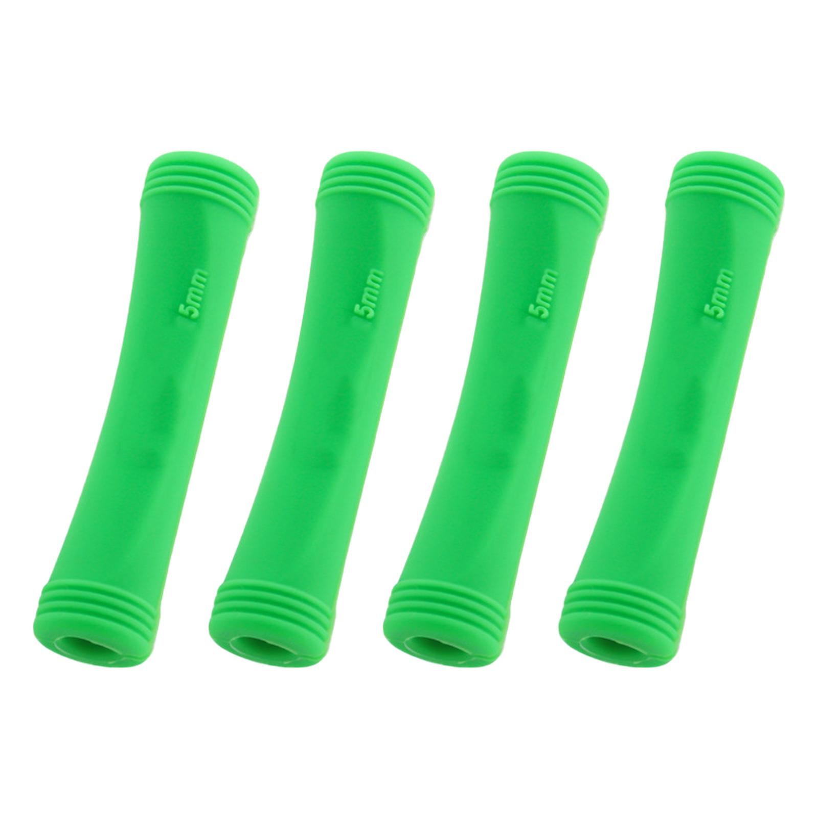 

4 шт. Силиконовые защитные рамы, высокопрочная крышка рамы, корпус велосипедного кабеля, резина для горных велосипедов, предотвращающая царапины 5 зелёный