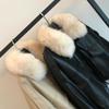 Autumn and Winter New Products Fleece Thickened Leather Jacket Short Removable Imitation Fox Fur Fur Collar Fur Integrated Coat Women