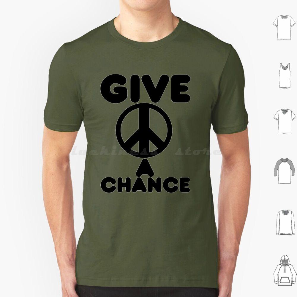 Give Peace A Chance Essential T Shirt Big Size 100 Cotton Yoko Ono Yoko Peace The Music Ono 60s Imagine John Ringo Love 70s