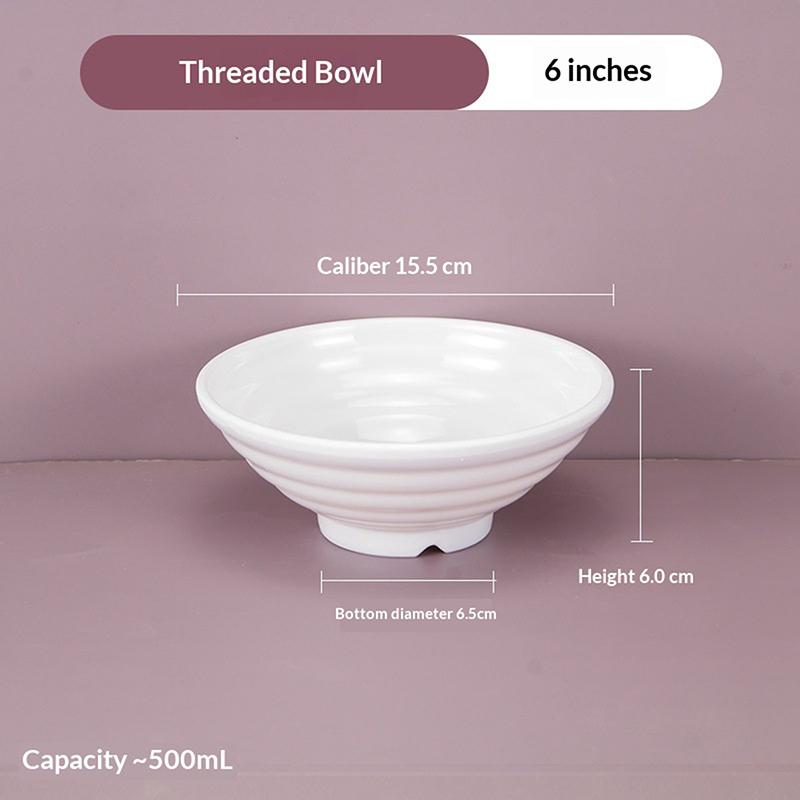 Melamine Noodle Bowl Household Plastic Tableware Restaurant Commercial Ramen Salad Bowl Thickened Not Easily Broken Soup Bowls