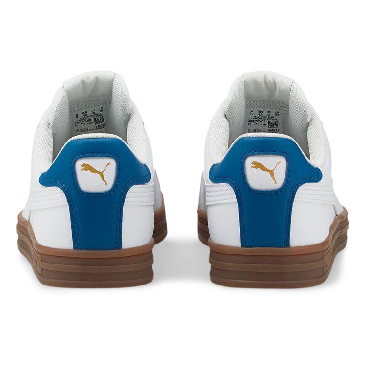 Puma Smash Vulc V3 Lo Unisex White Mykonos Blue Gum 380752-08