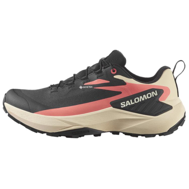 Salomon Genesis Gtx Comfortable Versatile Non-Slip Durable Low-Top Trail Running Shoes Women sneaker Black Brown 478079