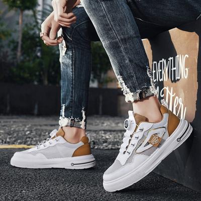 Mode Sommer Herrenschuhe 2025 Modetrend Mesh Atmungsaktive Freizeitschuhe Vielseitige Sportliche Bequeme Leichte Plateau-Sneaker