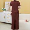 Women's Plus Size 2-Piece Casual Set, Short Sleeve Top & Wide Leg Pants (XL-5XL)