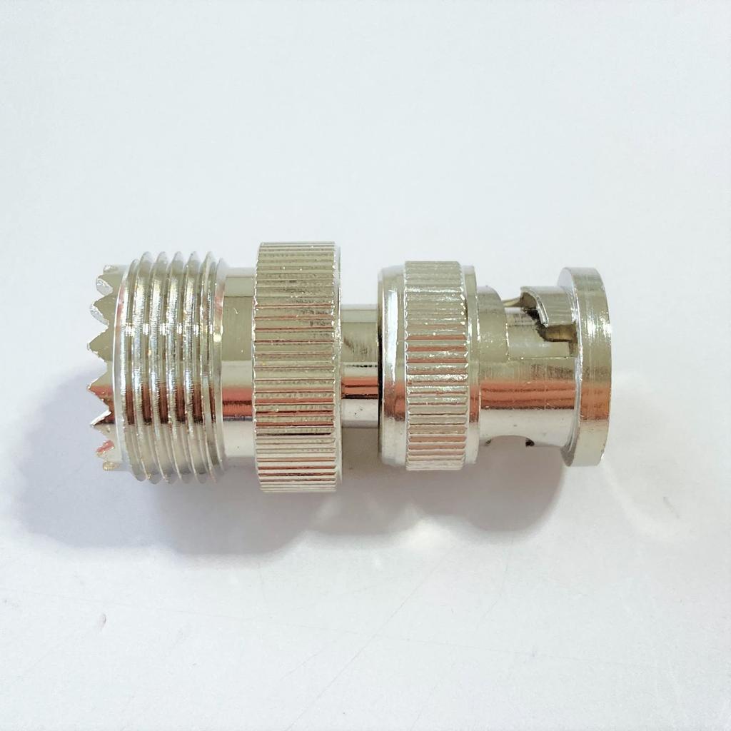 BNC M-Type Conversion Connectors (2-Pack) - BNC Male To M-Type Female, BNCP To MJ for Portable Radios, Amateur Radios, and More