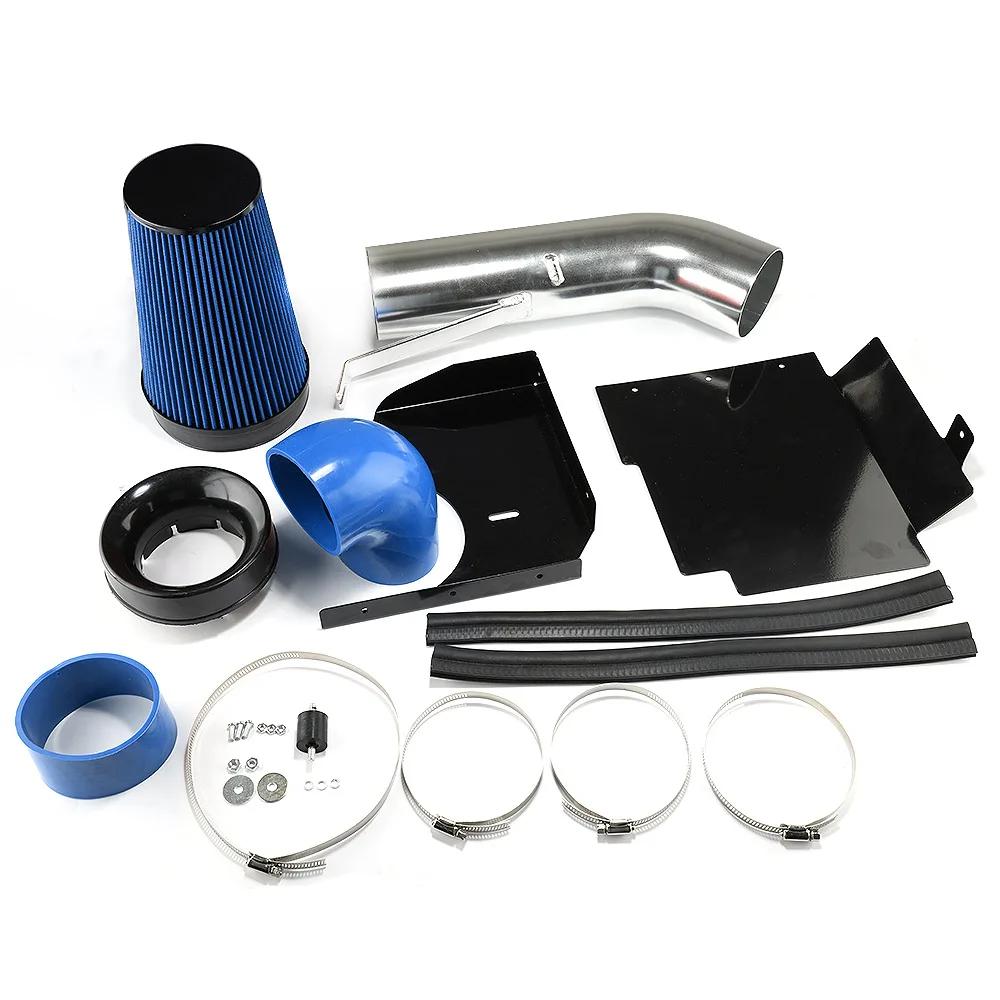 Cold Air Intake System+Heat Shield For 99-06 GMC/Chevy V8 4.8L/5.3L/6.0L Black
