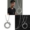 Hip Hop Mens Titanium Steel Animal Pendant Necklace For Streetwear Style