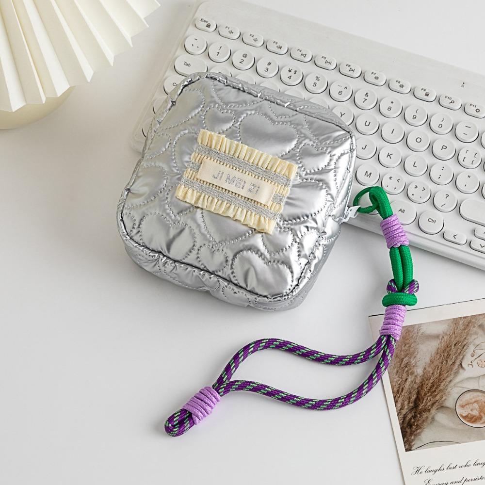 Fashion Large Capacity Storage Bag Waterproof PU Cosmetic Bag with Handle Square Menstrual Bag