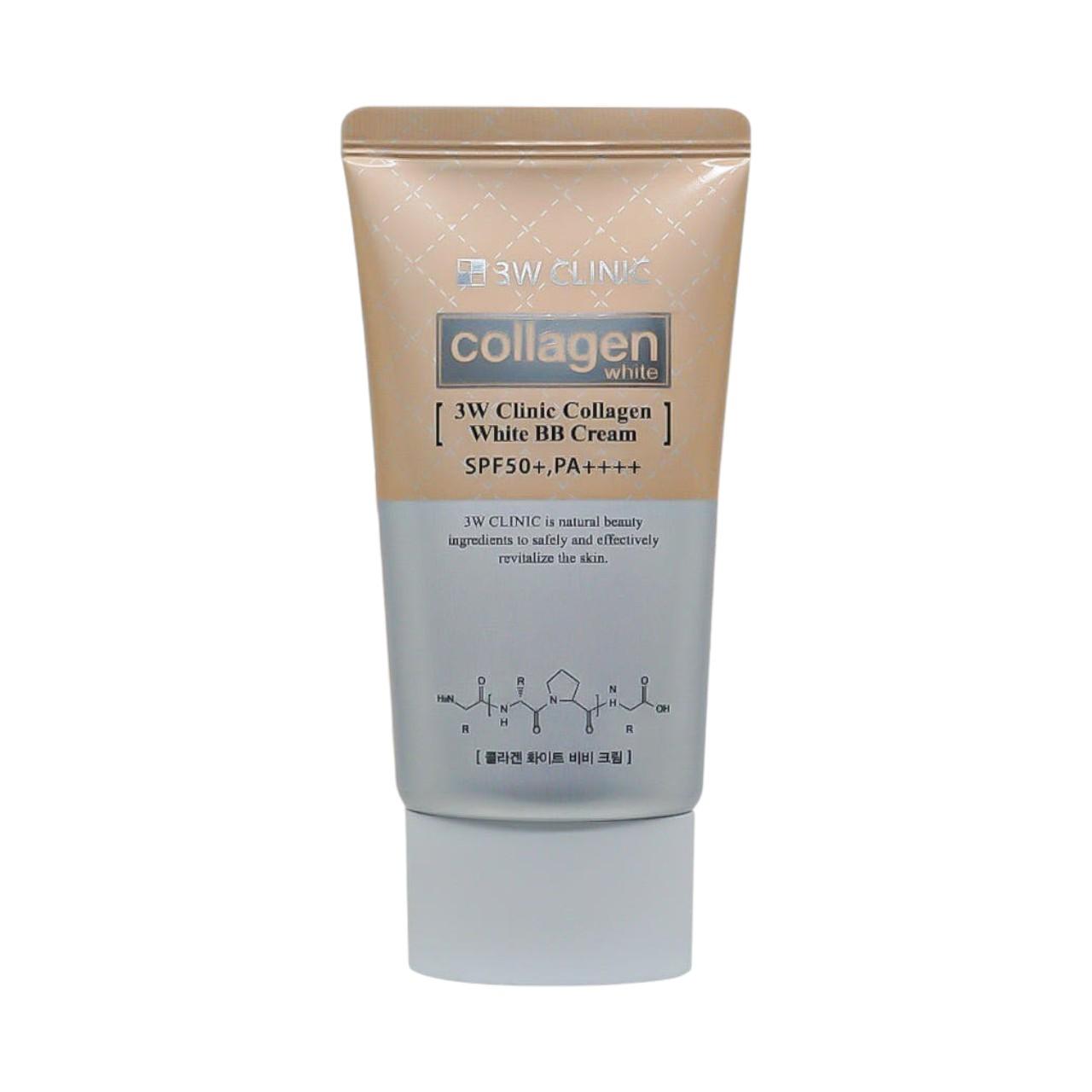 3W Clinic Collagen White BB Cream - Brightening & Elasticity Coverage Foundation - 60g / 2.11 oz.