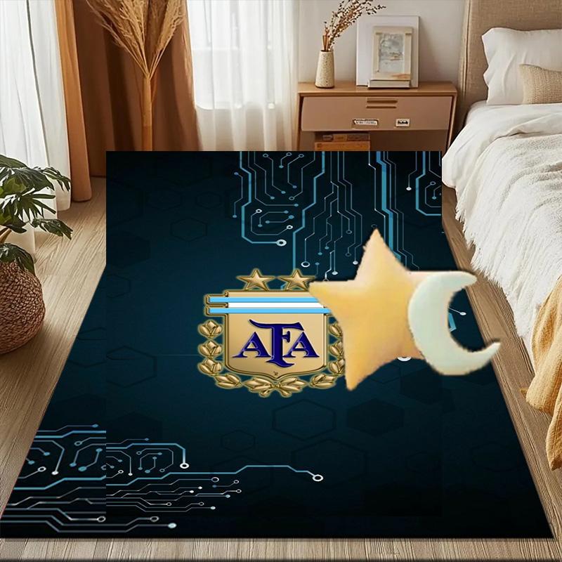 Argentina Football club Printed Office Carpet Chair Cushion Entryway Rug, Rugs for Living Room, Bedroom Christmas gifts