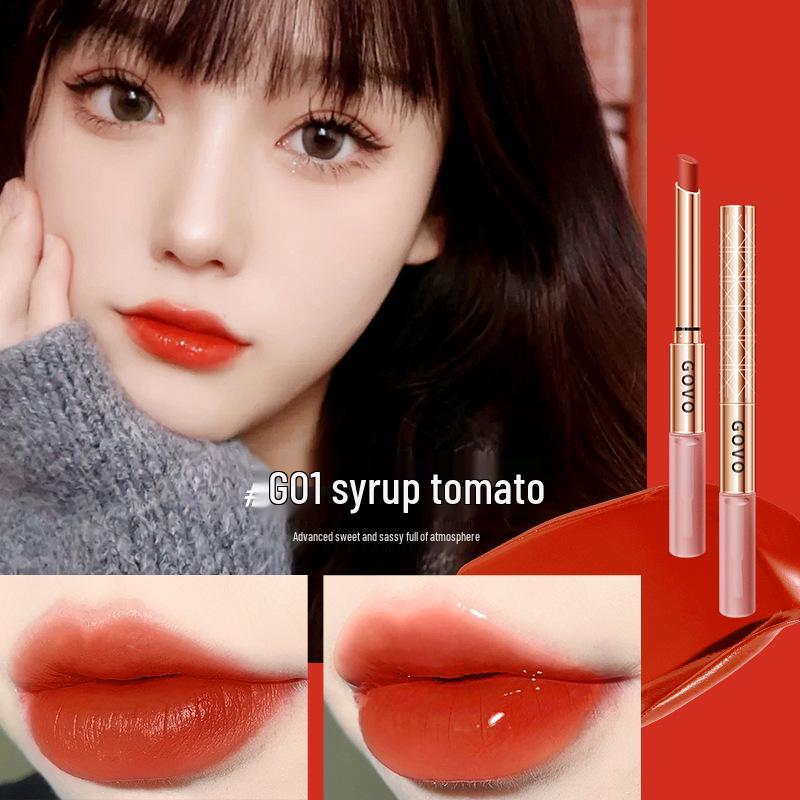 GOVO Jingchun Waterproof Long-Lasting Stiletto Lipstick - Non-Fading, Non-Transfer, Internet Celebrity Beauty