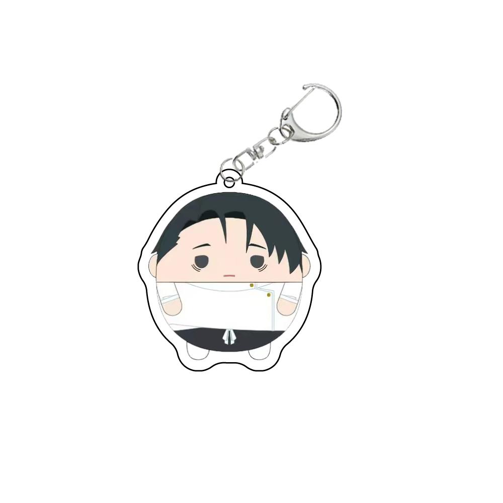 Anime Jujutsu Kaisen Beautiful Keychain Itadori Zenin Naoya Yuji Gojo Satoru Cartoon Acrylic Bag Tag Keyring Pendant Cos Accessory
