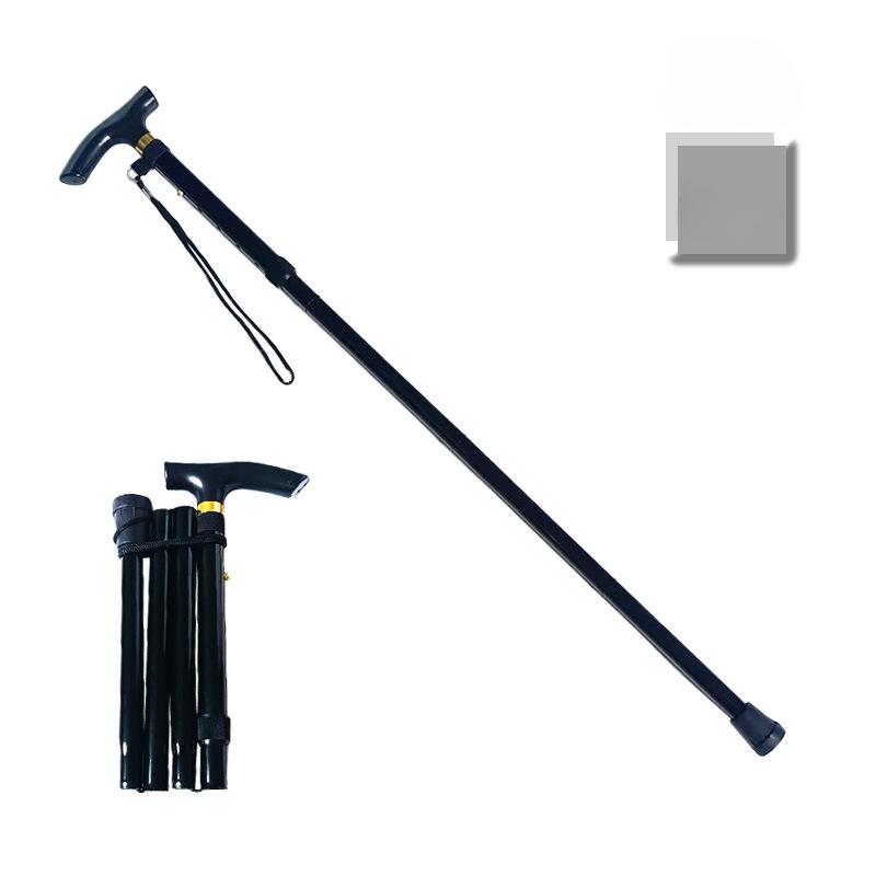 1Pc Climbing Cane, Retractable Folding, Hiking Cane, Non-slip Cane, Senior Strengthening Adjustable 5-section Cane