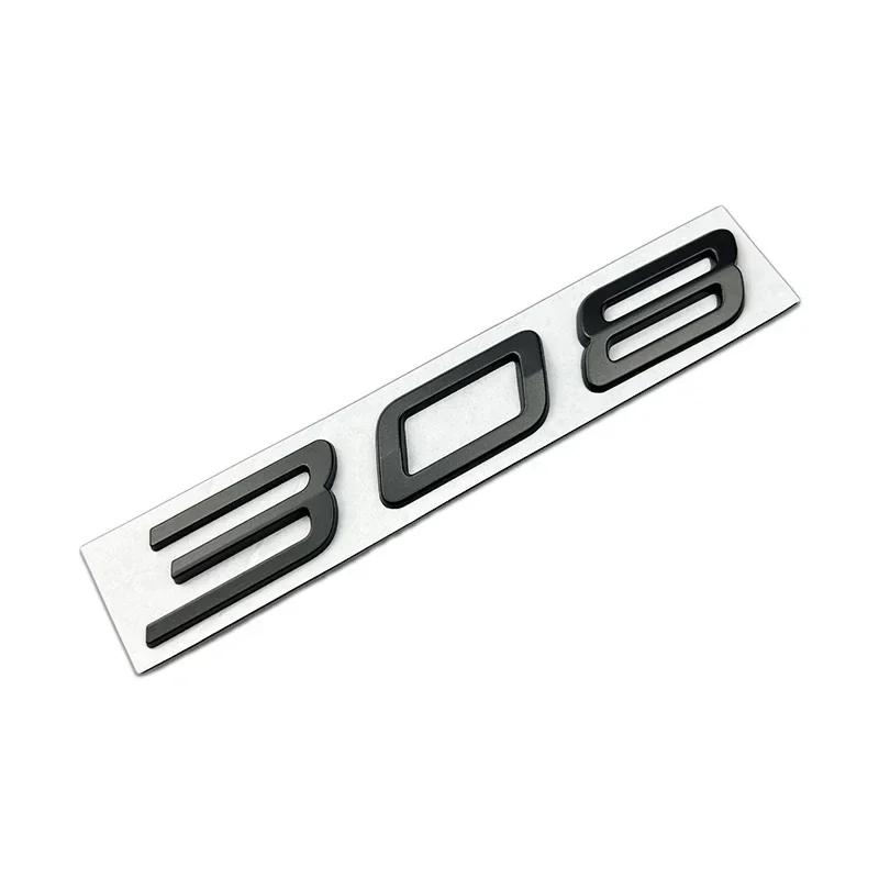AAXI1 3D Car Rear Trunk Emblem Sticker for Peugeot 308 Auto Metal Letter Badge Decal Exterior Decoration