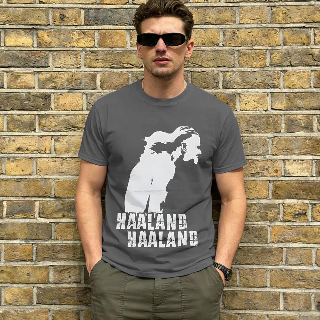 Haaland 9 T Shirt Summer 100 Cotton T Shirts For Male Hipster Print Tee Shirt Short Sleeve Street Style Tees