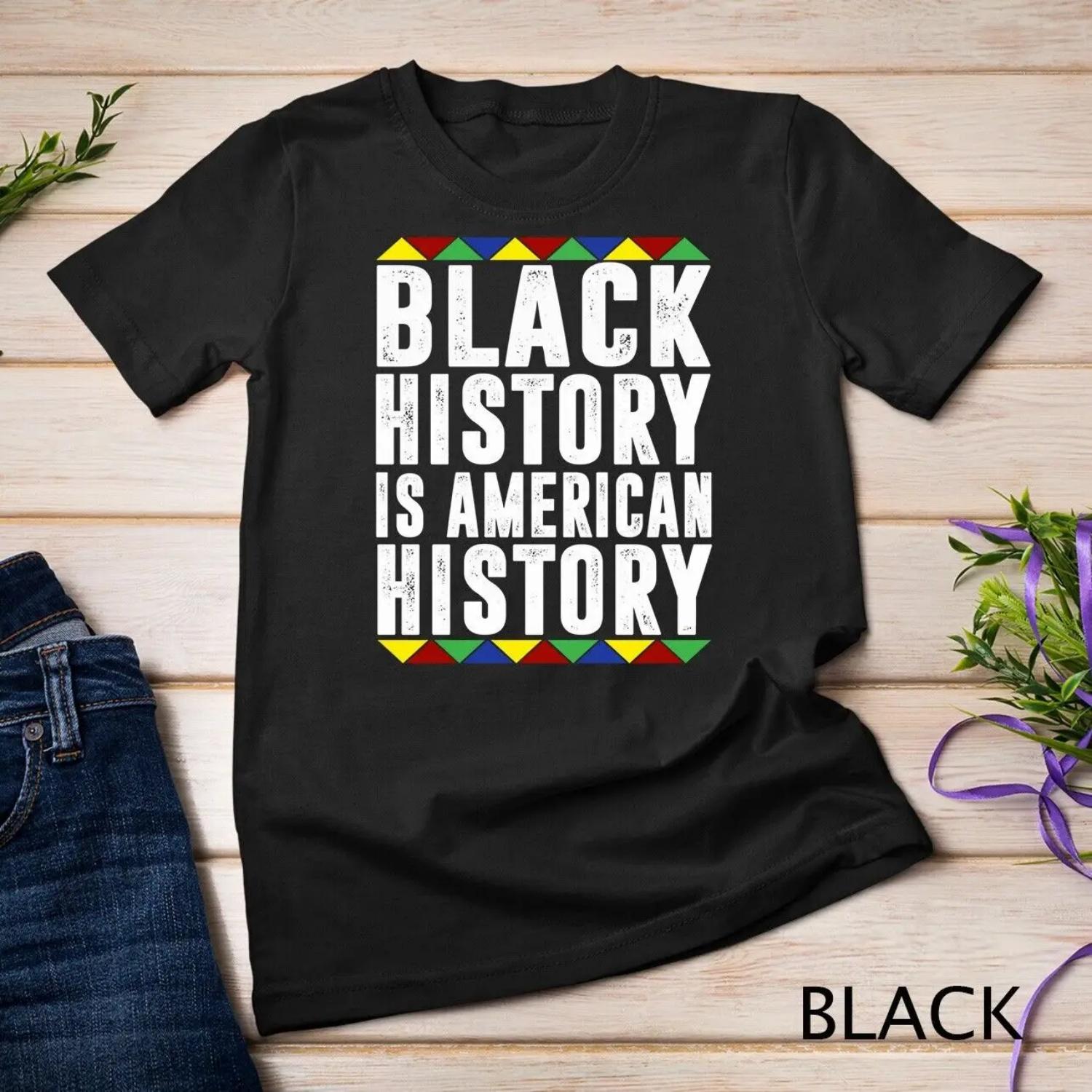 Черная история - Американская Патриотическая Африканская Футболка S