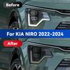 Für KIA NIRO 2022 2023 2024 Auto Scheinwerfer Schwarz TPU Schutzfolie Frontlicht Tönung Farbwechsel Aufkleber Zubehör