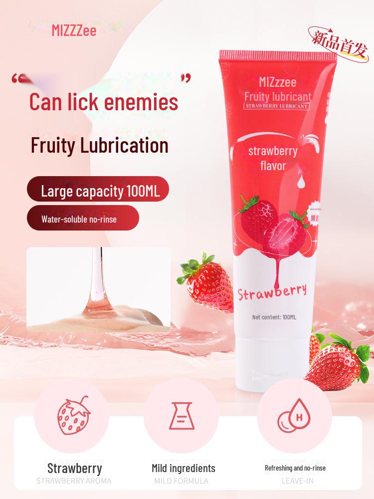 Miji Erdbeergeschmack Fruchtiges Gleitmittel für den Intimbereich