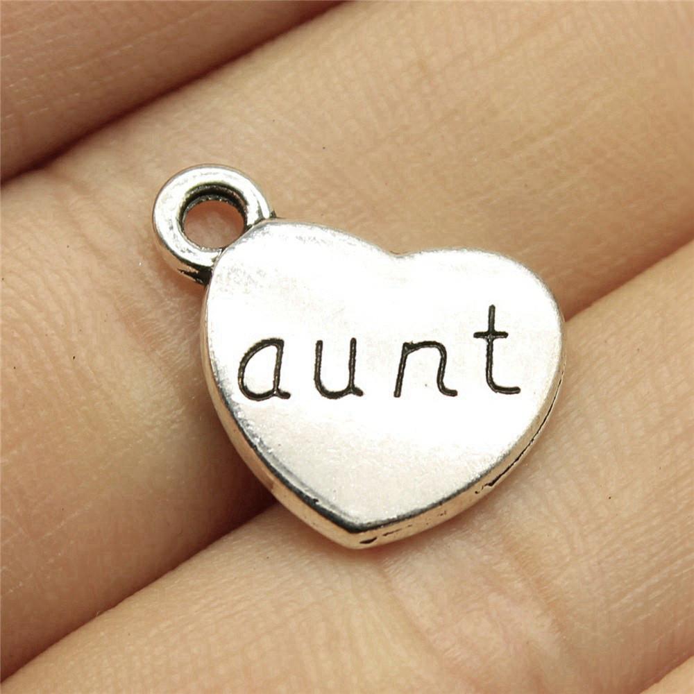 Family Member Heart Tags Charms Pendant Male Jewellery Massive Aesthetic Souvenir