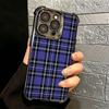 Clan Stewart Tartan Plaid Pattern Soft Phone Case For iPhone 15 16 17 Air 14 Pro Max 16E Plus 13 12 Mini Plating Anti-Fall Funda