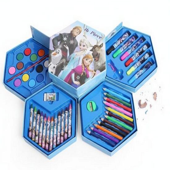 

@ Kids Frozen Coloring Pencil Crayons Water Colour Set 46 Pcs 360 Gm