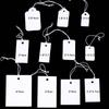 Kraft Hanging Price Tags with Elastic Cord - 100 Pieces for DIY Jewelry Ornaments