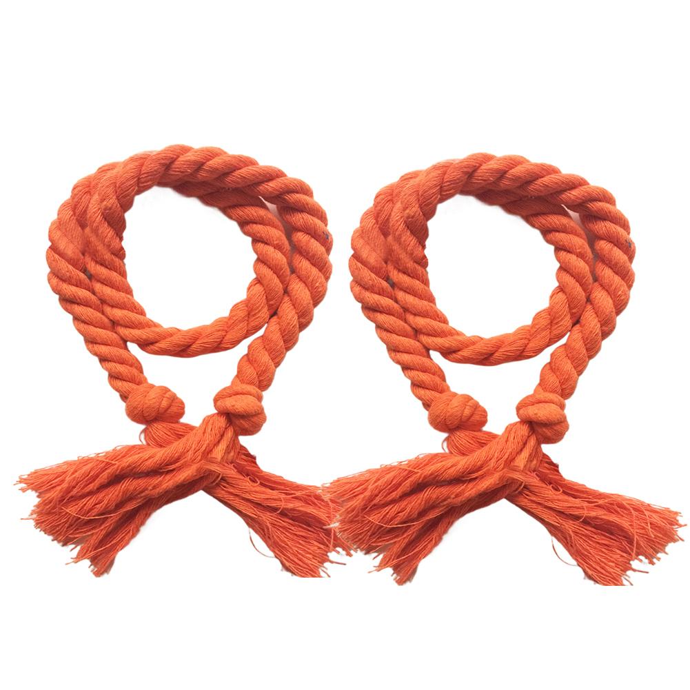 2PCS Curtain Tiebacks Wide Application Curtain Ties Anti-scratch Tassel Decor Cotton Flax Exquisite Curtain Ropes
