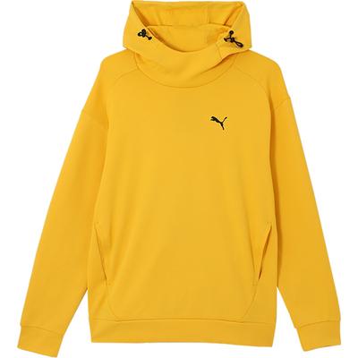 Puma Sweat à capuche pull couleur unie manches longues sweat-shirt hommes sweatshirts jaune 678340-55