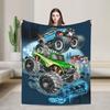 Monster Trucks Car Loves Flannel Blanket Spring Super Warm Bedding Throws Girls Boys Outdoor Novelty Bedspread Sofa Bed Cover