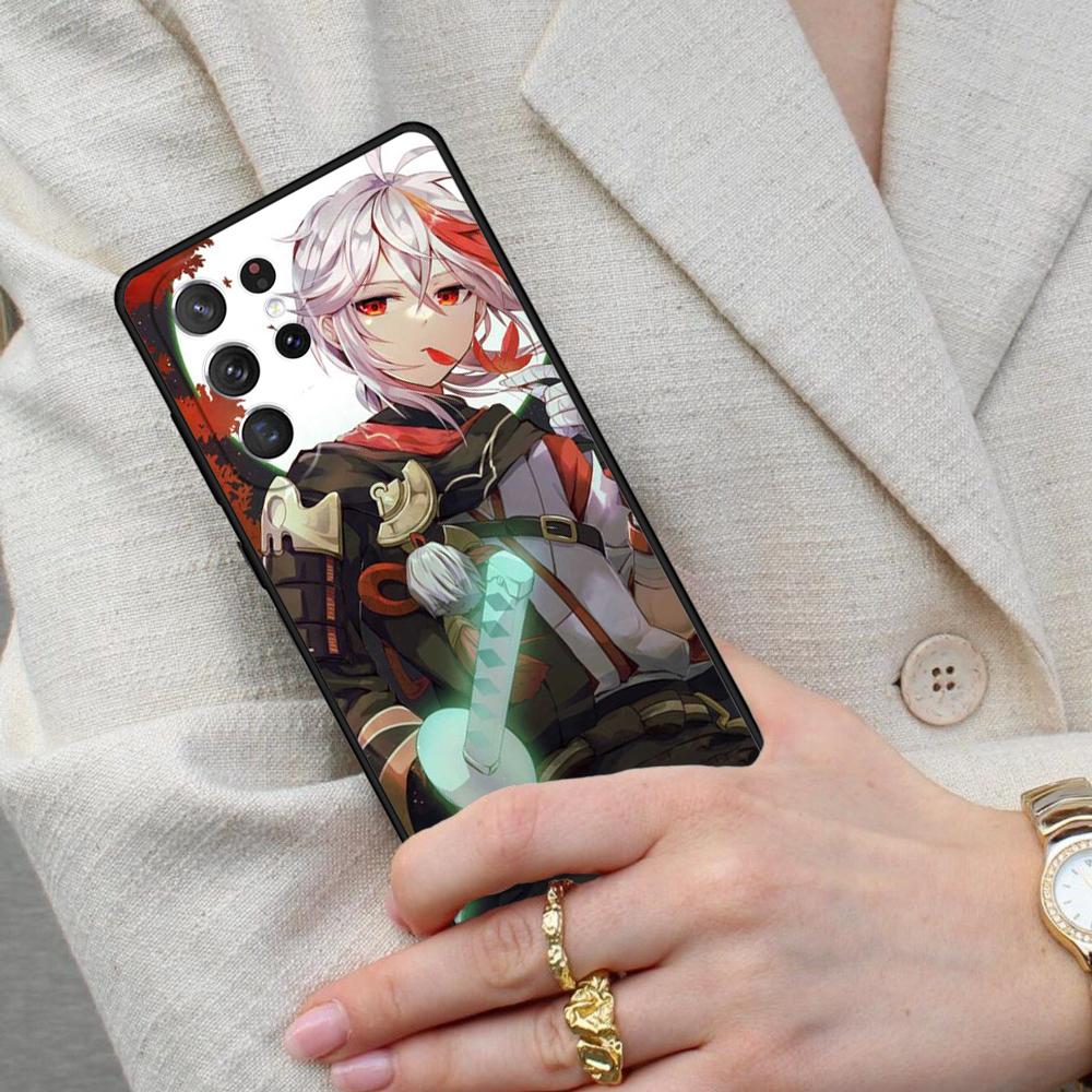 Genshin Impact Kaedehara Kazuha PATTERN Cell Phone Case for Samsung Galaxy S26 Ultra S25 S24 S23 S22 S21 S20 Note10 Cover