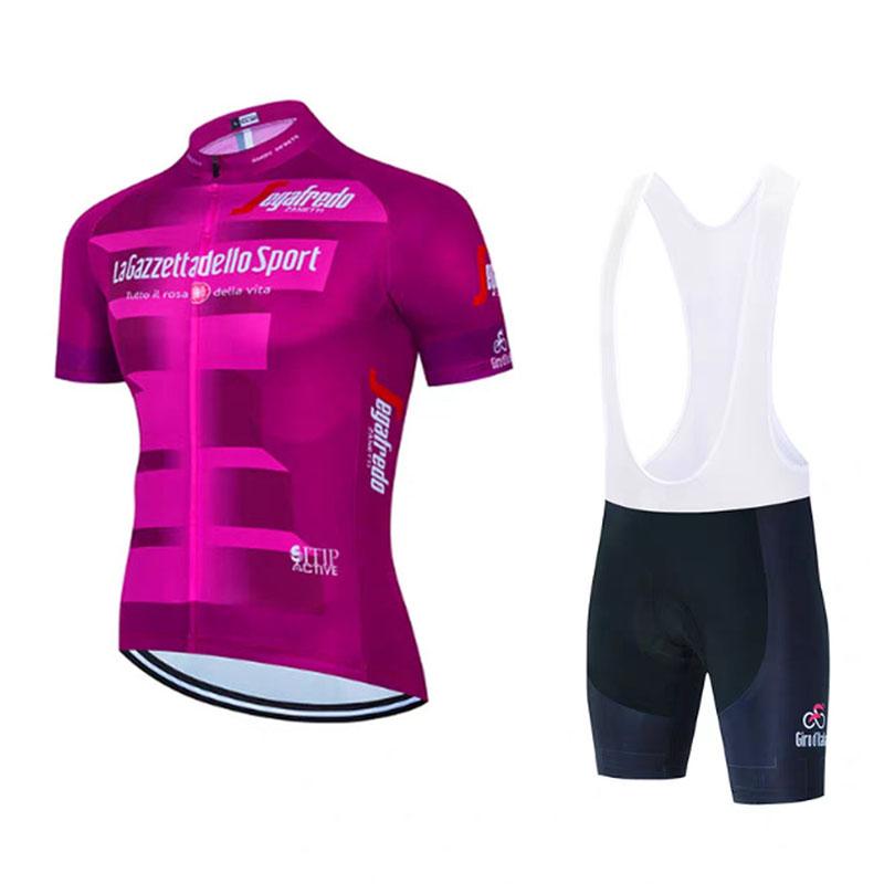 Sykkeltrøye Sommer Kortarmet Hurtigtørkende Pustende Sykkeldresssett Høy Stretch Bib Tettsittende Sportsskjorte