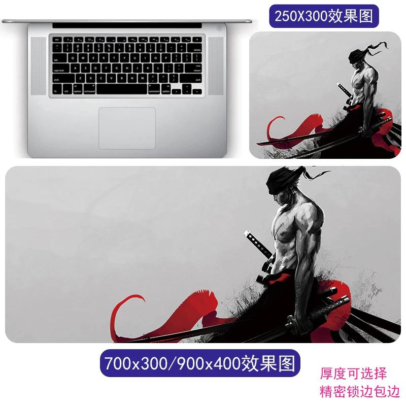 Cartoon Anime ONE PIECE Mouse Pad Oversized One Piece Roronoa Zoro Monkey D. Luffy Animation Game Office Computer Desk Mat Two-dimensional Peripheral