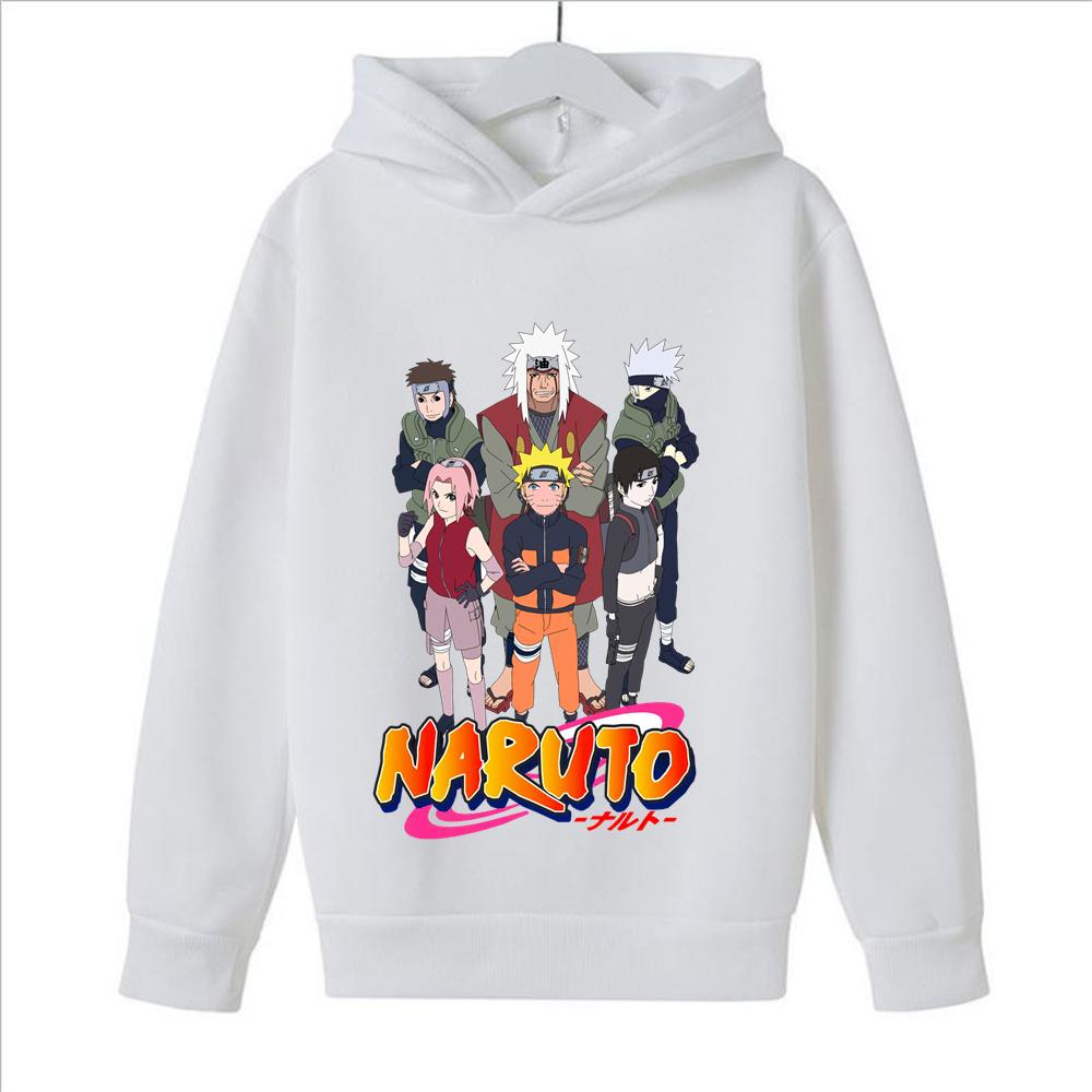 Naruto Anime Kids Clothing Fashion Design Printed Winter Long Sleeve Boy Girl Hoodie Kawaii Casual Harajuku