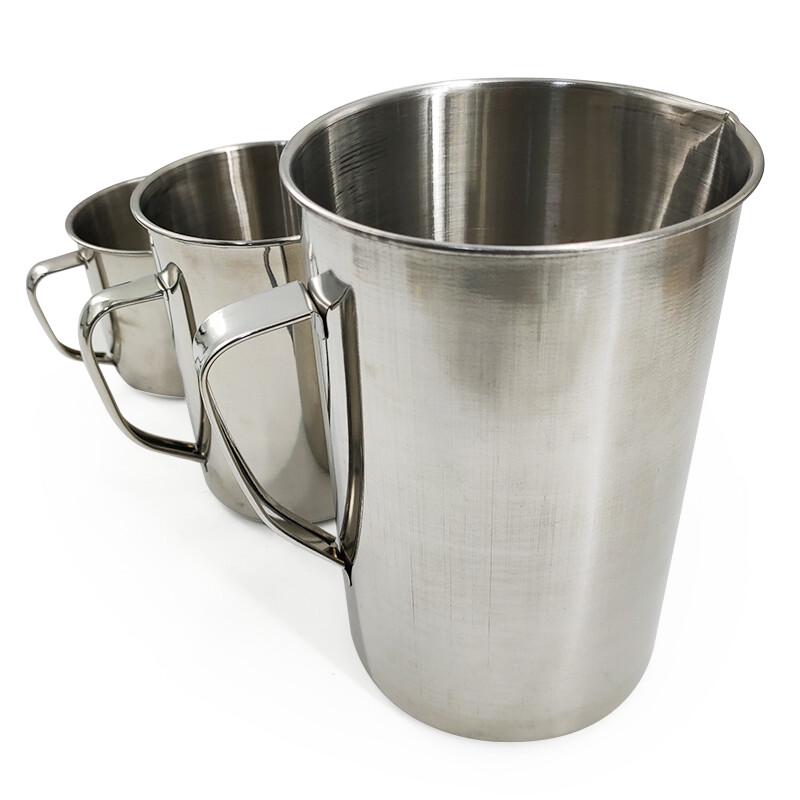 Hisedick Edelstahl Messbecher mit Skala