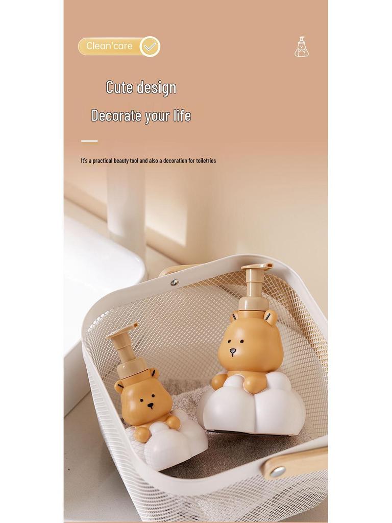 Press-Type Foaming Mousse Bottle: Large Capacity Cleansing Foam & Shower Gel Dispenser