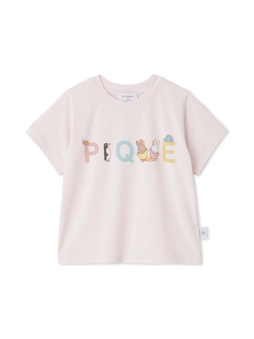 

DickBruna KIDS PKCT254413 PNK 110 [Gelato Pique] Cool-to-the-touch One-point T-shirt розовый